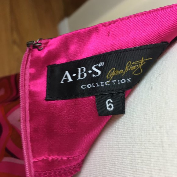 A.B.S. Mod Silk Cocktail Dress - Picture 6 of 6